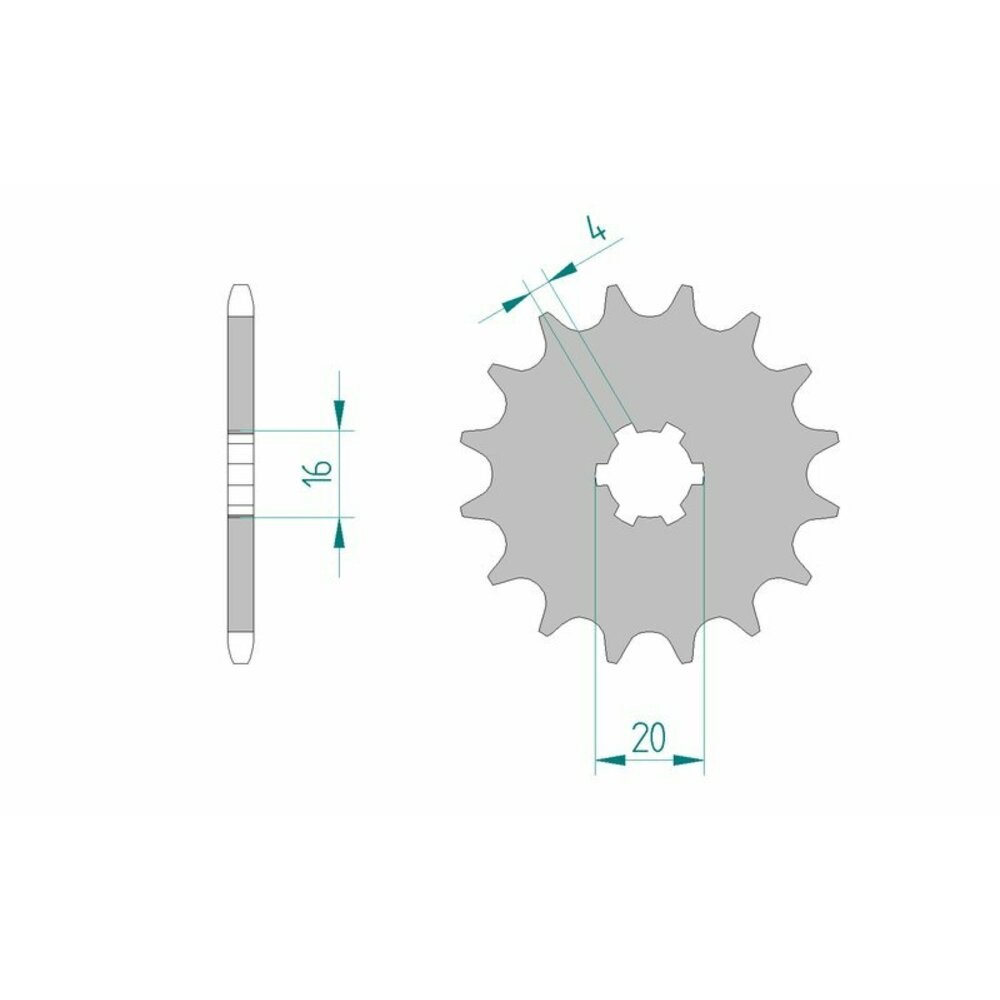 Standard Steel Pinion 30100-Step 420 For Motorcycle Parts Accessories