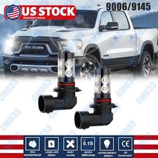 9006 HB4 LED Fog Light Bulb for Dodge Ram 1500 2500 3500 2003-2018 Fanless 6000K