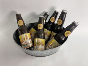 Vintage Light Beer Candles - Bar Decor