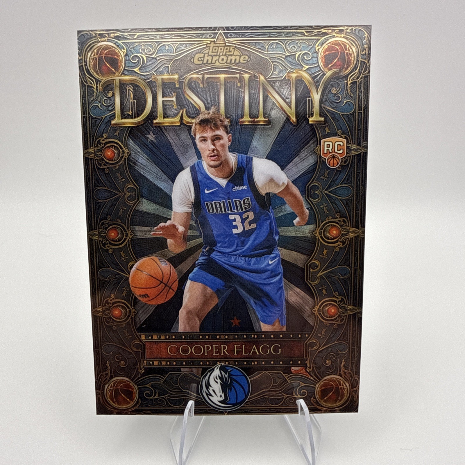 Topps Chrome Destiny Cooper Flagg Dallas Mavericks Rookie Refractor 2025
