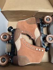Sure Grip Oxford Brown Blazer Suede roller skates size 5 fits womens 6-6.5