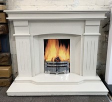 ‘GRAND PARIS’ Marble Fireplace - Ex Showroom Display - With Lights - WAS £1499!