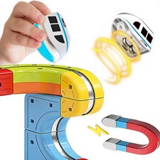 Magical Track Train USB Rechargeable 3D Building Tracks Gift Cube H UK OT E2C3