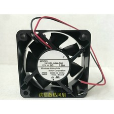 New NMB 6025 2410RL-04W-B60 DC12V 0.26A 2-wire double ball cooling fan