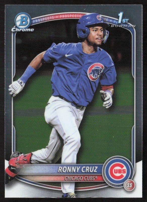 2025 Bowman Chrome Prospects Ronny Cruz #BCP-213 GS1-4