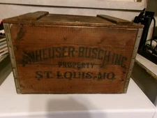 Vintage Centennial 1876-1976 Anheuser-Busch Budweiser Wood Crate St. Louis, MO