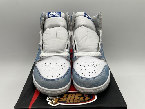 DS New Nike Air Jordan Retro 1 High OG Hyper Royal 2021 GS Size 4.5 Authentic - Picture 5 of 9