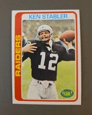 Ken Stabler (The Snake) 1978 Topps NFL Quarterback Oakland Raiders No# 365 NM