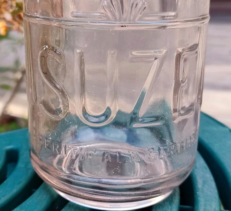 ANCIENNE CARAFE PUBLICITAIRE SUZE APÉRITIF À LA GENTIANE 21 CM - Photo 2/4