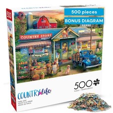 Puzzles for Adults 500 Pieces – Buffalo Games Country Large, Farm Sale