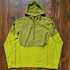 Arc'teryx Aptin Zip Pullover Hoody - Everglade - Size Large