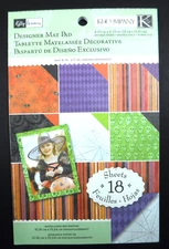 K&Company Kelly Panacci KP Halloween Mat Pad Scrapbook Paper