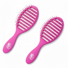 Wet Brush Speed Dry Hair Brush Purple Vented HeatFlex Bristles Blow Dry 2-Pack