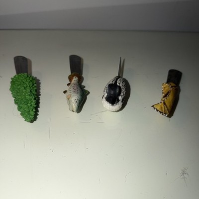 Set of 4 Camp Fisherman Themed Cheese Knives Boston Warehouse Stainless Steel