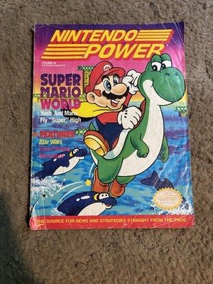Nintendo Power Magazine Volume 28 Sept 1991 Super Mario World Yoshi Cover