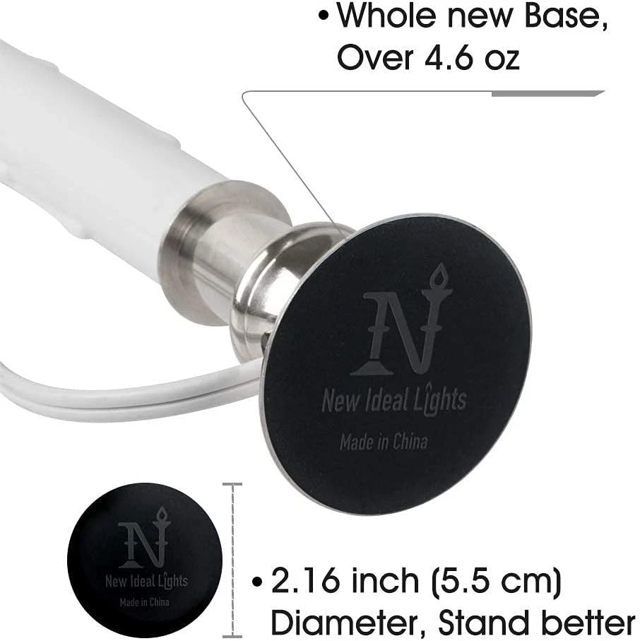 Daily Timer Window Candle 8/16 hrs Heavy Brush Nickel Base, New  - Image 3 of 4