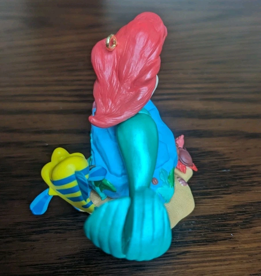 1998 Disney's the Little Mermaid Ariel Daydreams Hallmark Keepsake Ornament  - Image 3 of 4