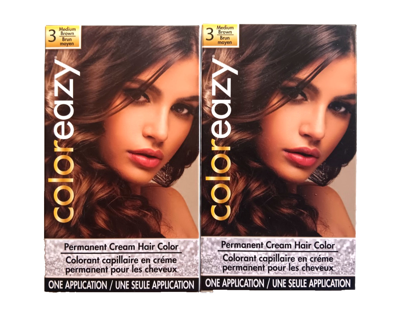 Eazy Womens Ladies Brown Hair Color 2 Boxes Medium Cream Wit