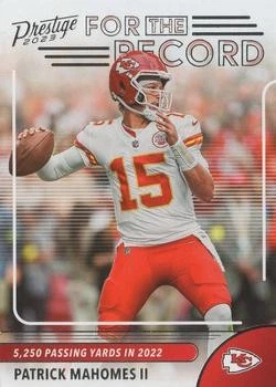 Patrick Mahomes trading card