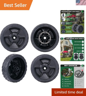 #ad Universal 8 Inch Lawn Mower Wheels 4 Pack for Honda Easy Install amp; Traction $26.67