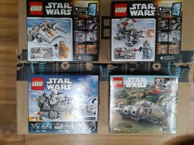 (4) *Factory Sealed* LEGO Star Wars Microfighters: (75074)(75075)(75126)(75321)