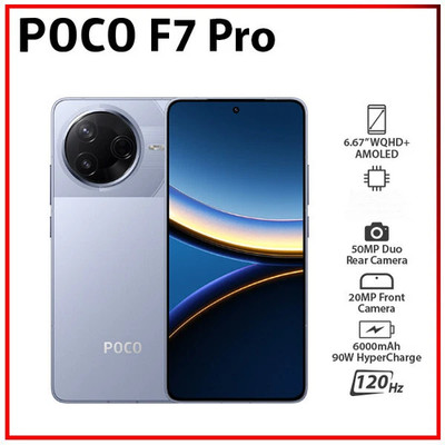 Xiaomi POCO F7 Pro 5G 6000mAh Unlocked 256GB/512GB/1TB Android IP68 Smartphone