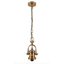 Image of E27 Pendant Light Fitting with 1m Chain and Three Core Cable Ceiling Lamp