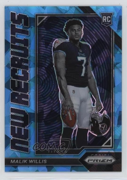 2022 Panini Prizm New Recruits Blue Ice 56/99 Treylon Burks #NR-8 Rookie RC 1bi0