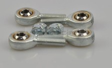 4 x M8 (2xr/,2xl) Gelenkkopf,Gelenkkopflager inkl. Muttern Spurstangenkopf Kart