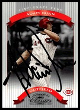 Adam Dunn Cincinnati Reds 2002 Donruss Classics Signed Auto Card #87