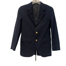 Liz Claiborne Boy's Notch Lapel Blazer Coat Long Sleeve Dark Navy Boy's Size 12