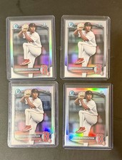 4x 2025 Bowman Draft 1st Chrome REFRACTOR Kyson Witherspoon 4x Card Lot Red Sox
