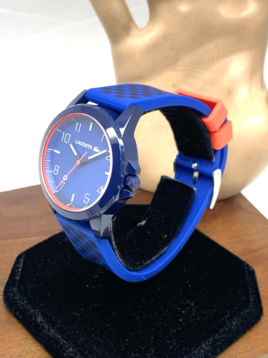 Lacoste Unisex Watch 2020148 Rider Quartz Orange Blue Dial Rubber Band 36mm Lacoste Unisex Watch 2020148 Rider Quartz Orange Blue Dial  main image 3