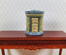 Dollhouse Wood Jewelry Box with Drawers Painted Detail 1:12 Scale Miniature