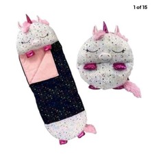 Happy Nappers Shimmer Unicorn Pillow and Sleeping Bag NEW