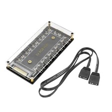 5V 3Pin RGB LED Splitter 10Port LED Hub Controller 50CM Extension Cable PC