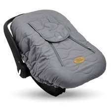 CozyBaby Quilted Infant Car Seat Cover w/ Dual Zippers Elastic Edge Open Box