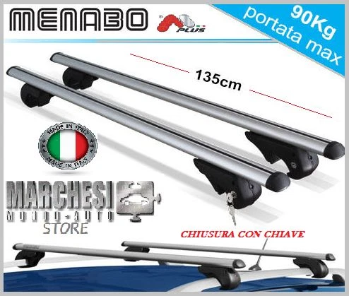 PORTAPACCHI TETTO IN Alluminio per Fiat Ducato L4H2 - L4H3 Da 2006 EUR