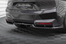 Cup Mittlerer Diffusor Heck Ansatz DTM Look für BMW iX M-Paket i20 schwarz 