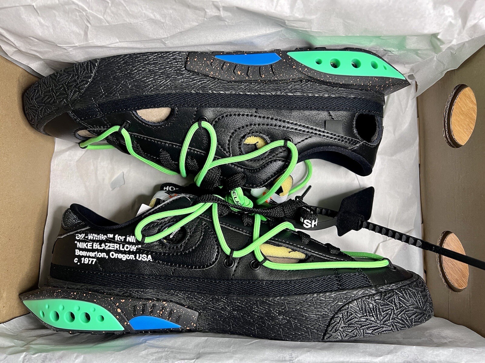 OFF WHITE X NIKE Taglia 6 5 Nike blazer basso x bianco sporco nero 2022