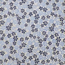THE MENS STORE Blue White Navy FLORAL Woven Silk Tie NWT
