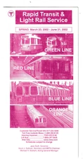 BOSTON      -   MBTA       Mar.  23,  2002       Timetables  and Map    ( MINT )