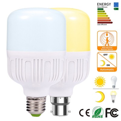 LED E27 B22 Lampe Birne mit Radar-Bewegungssensor Bewegungsmelder Leuchtmittel