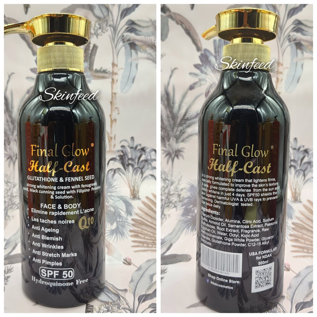 GCC PURE GLOW RADIANT Whitening With Black Seed Oil 500ml X 1👌