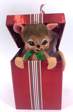 Annalee Mouse Inside Present Gift 7.5" Tall 75th Anniversary Edition 2010