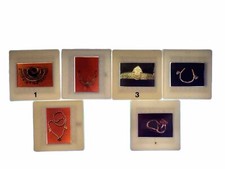 Lot Of 6 Color Transparency Slide HAKNTN Jewelry