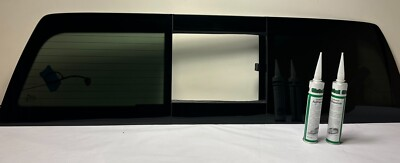 #ad Fit 2014 2018 GMC Sierra 1500 Back Glass Manual Sliding Window Heated $369.00