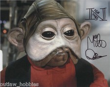 Star Wars Mike Quinn Nien Nunb Autographed Signed 8x10 Photo COA