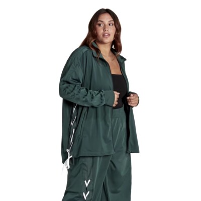 Size 2X- Adidas Originals Women's Always Laced Track Top, Mineral