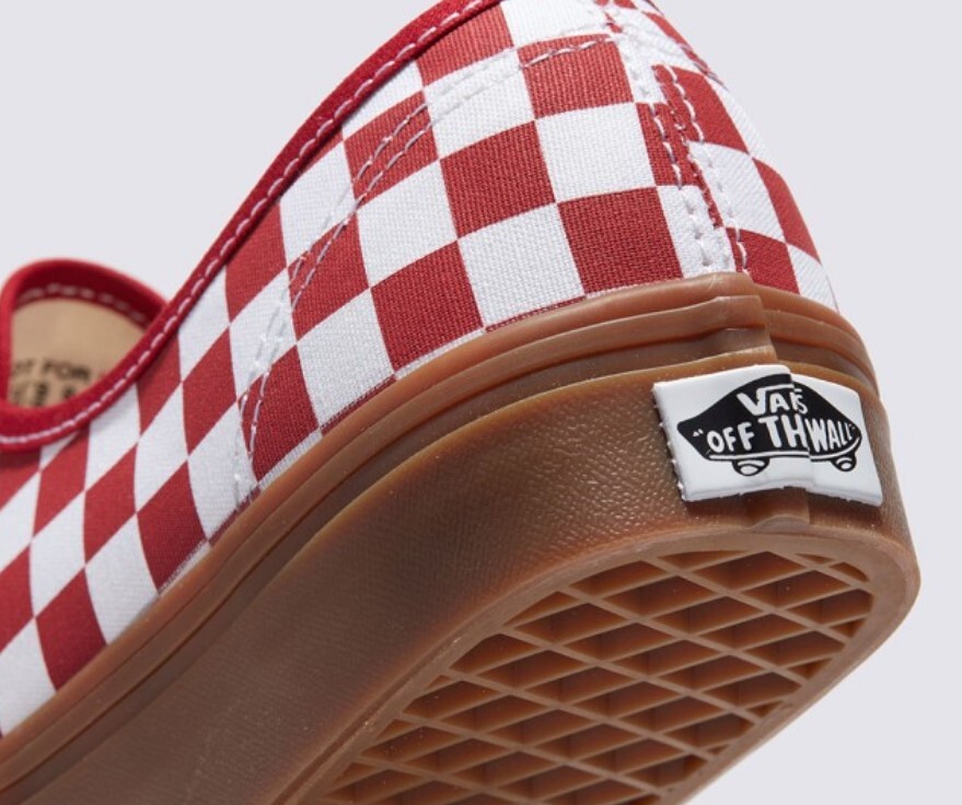 スニーカー ^VANS^ Authentic Fat Race Checker Red VN000CRTCJH1 VANS Authentic Fat Lace Checker RED men's shoes VN000CRTCJH